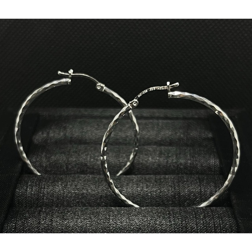 Argollas De Plata 925,Silver Hoop Earrings 925 - Picture 2 of 6